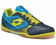 Кроссовки футзал Lotto TACTO II 500 ID BLUE AVIATOR/GREEN ACACIA фото